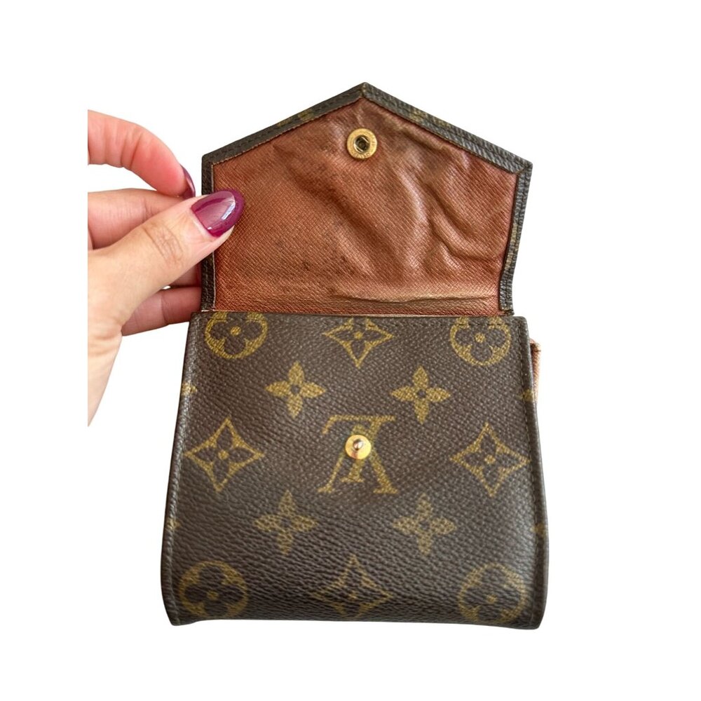 LOUIS VUITTON Brown Elise Monogram Snap Wallet - Picture 7 of 12
